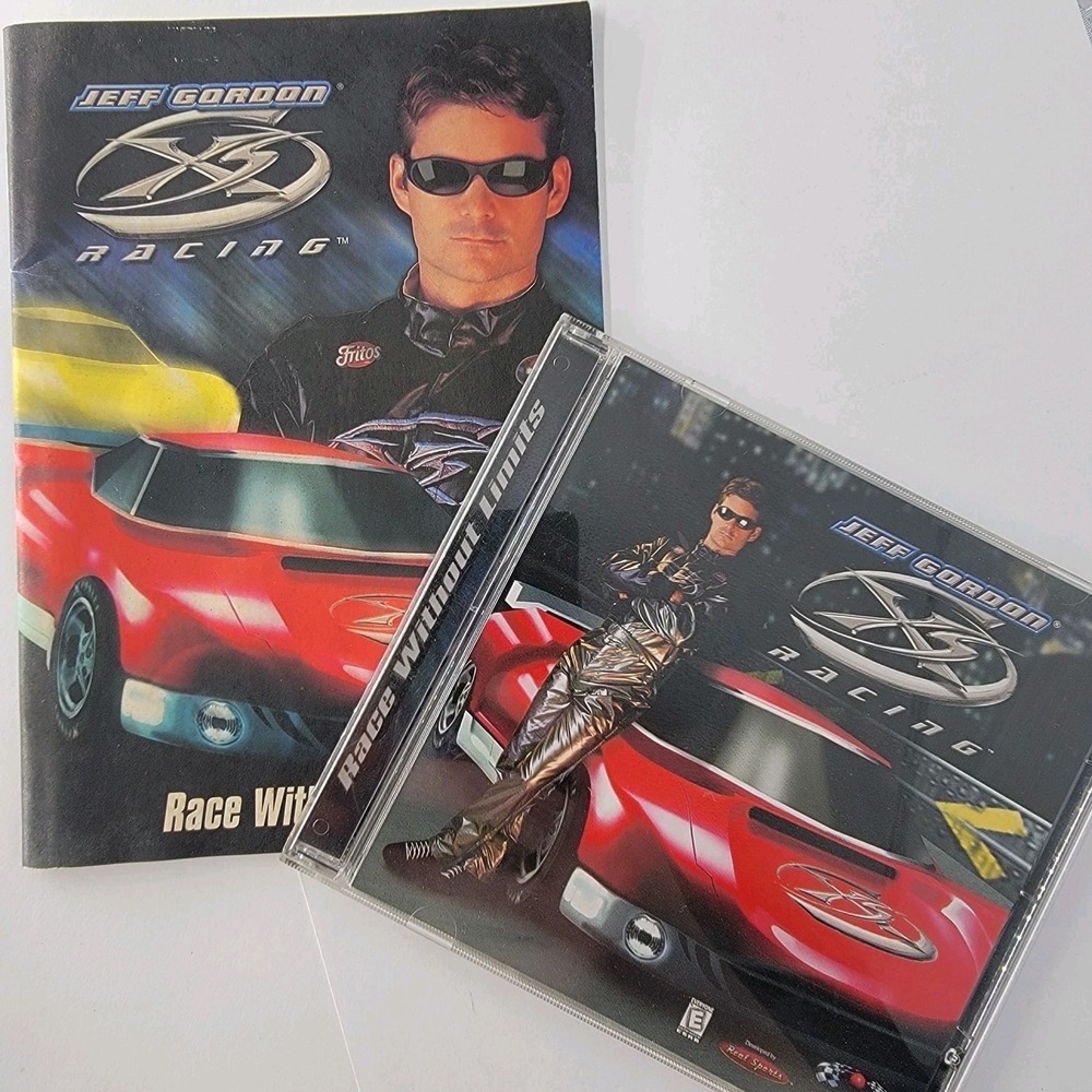 Jeff Gordon Race Without Limits - Windows 95 PC CD video game Vtg